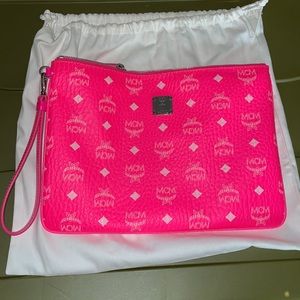 Authentic MCM large wristlet